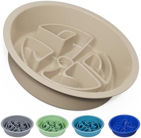 AVERYDAY Slow Feeder Dog Bowls for Large Breeds Fits Raised Feeding Station, Puzzle Dog Food Bowls to Slow Down Eating, Dogs Feeding Bowl with Non-Slip, Slows Feeder Pet Bowl for Wet and Dry Food by YourAveryDay