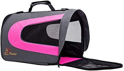 Pawer 18” x 11”x 11” Soft-Sided Foldable Airline Approved Pet Carrier for Cat, Puppy and Small Dog, Washable 600D Oxford Fabric, with Handle and Strap for Carry, Multiple Colors Available - Image 7