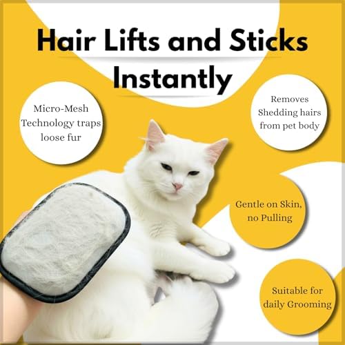 Pet Hair Removal Glove – Reusable Pet Hair Remover for Couch, Clothes, Car & Laundry | Works on Dogs & Cats | Multi-Surface Pet Hair Removal Tool - Image 5