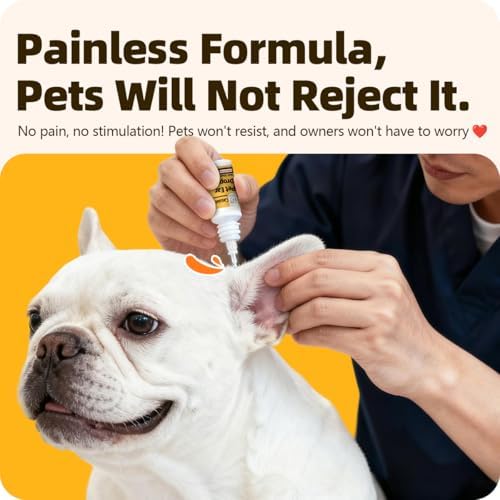 Ear Drops for Ear Infection Treatment, Ear Mites Treatment, Dog Yeast Soothing Cleansing, Ear Wax Removal, Itchy Ear Relief for Dogs and Cats | 20 ml 0.67 FL OZ - Image 6