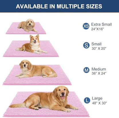 OLANLY Dog Door Mat for Muddy Paws 44x24, Extra Absorbent Chenille Mud Mat - Image 2