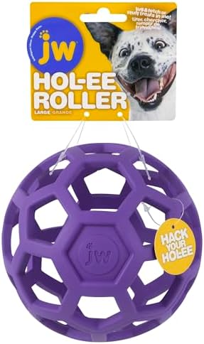 JW Pet HOL-ee Roller, Natural Rubber, Large 5.5in, Colors May Vary - Image 3
