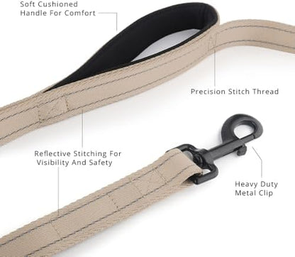 Plutus Pet Double Handle Dog Leash, 5 FT Long, for Medium Large Dogs - Image 2