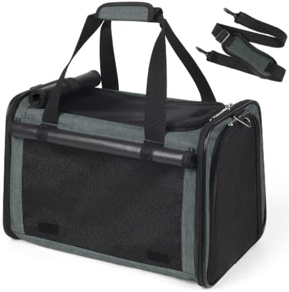 YUDODO 25lbs Cat Carrier Lightproof Soft Sided Pet Carrier for Large Cat by YUDODO
