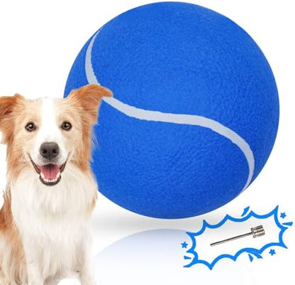 Banfeng Big Tennis Ball for Dogs, Giant Dog Tennis Ball Toy Large Outdoor Sports Gift for Small Medium Large Dog (Blue, 9.5 inch) by Banfeng