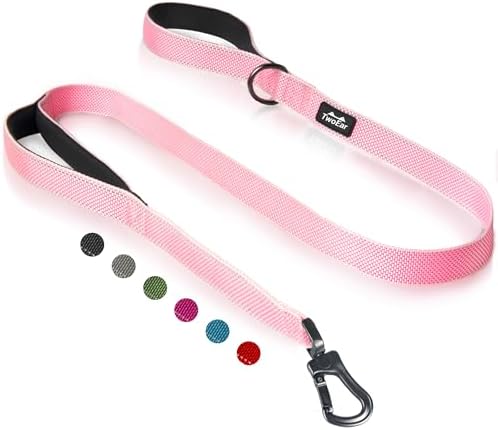 Twoear 5FT 1IN Heavy Duty Dog Leash for Large Dogs with 2 Padded Handles by TwoEar