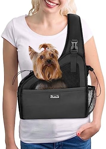 Lukovee Pet Sling, Hands Free Hard Bottom Papoose for Puppy Small Dogs by Lukovee