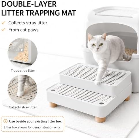 Cat Litter Box Ramp, 2-Step Automatic Litter Box Step Stool - Image 4