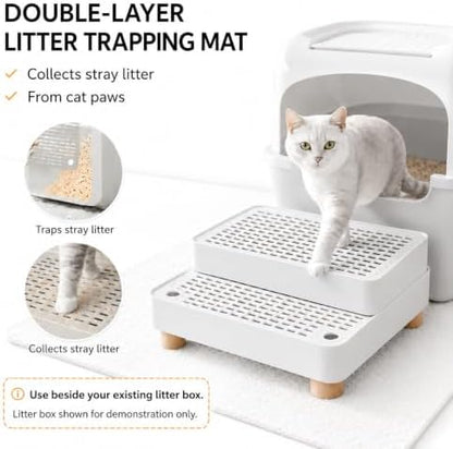 Cat Litter Box Ramp, 2-Step Automatic Litter Box Step Stool - Image 4