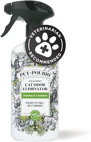 Pet-Pourri Air + Fabric, Cat Odor Home Deodorizer Spray, Bamboo, 16 Fl Oz - Image 2