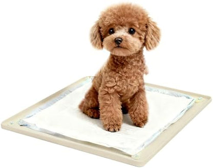 Dog Pee Pad Holder, Silicone Tray, 4-Corner Fixing, 24x24 inch by BLISSSTORM
