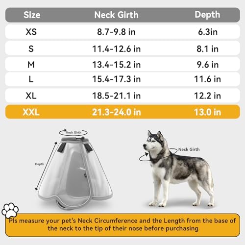 Dog Cone Collar for Large Medium Dogs, Soft Cone for dogs to Stop Licking - Image 3