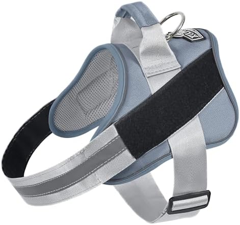 Dog Harness, No-Pull Reflective Dog Vest, Breathable Adjustable Pet Harness with Handle for Outdoor Walking - No More Pulling, Tugging or Choking by Bolux