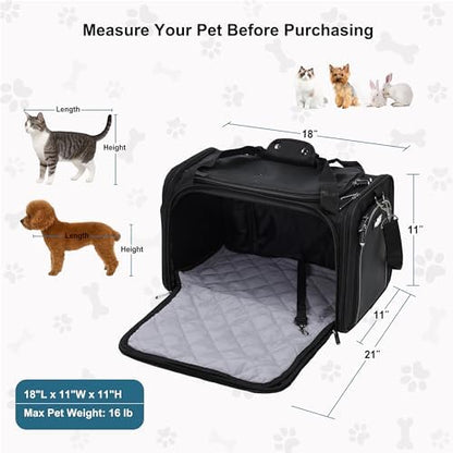 EliteField Deluxe Soft Pet Carrier for Cats and Dogs (3-Year Warranty) - Image 6