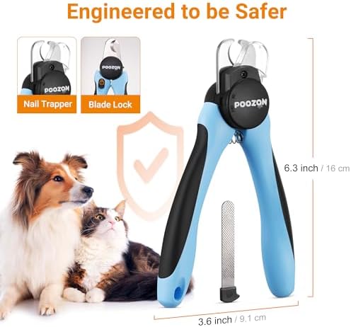 Dog Nail Clipper with Light, Illuminates Nail Clipper Kit or Bloodline for Safe, Easy Trimmers, Extra Sharp for Thick Nails, Quick Sensor, Avoid Over Cutting Toenail, for Cats & Dogs - Image 4