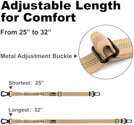 Plutus Pet Dog Seat Belt for Car, Adjustable Harness with Elastic Bungee - Image 6
