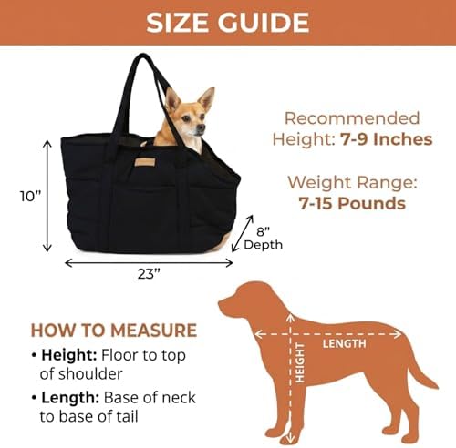 Plush Dog Purse Carrier for Small Dogs, Soft Tote Bag with Safety Harness Clip, Cozy Pet Carrier for Dogs Under 15 lbs, Comfortable Shoulder Carrier for Travel, Black 2.0 - Image 5
