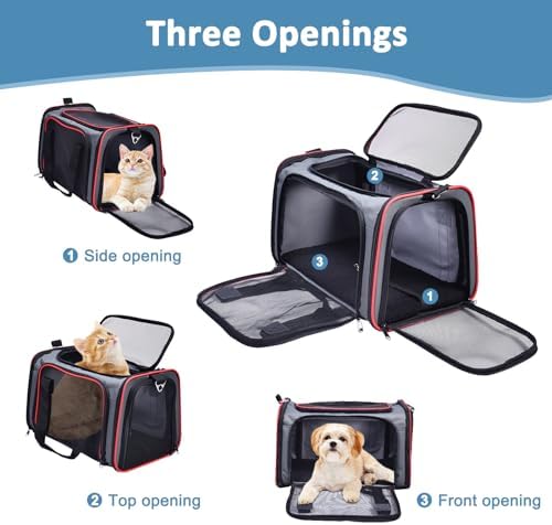 Soft-Sided Kennel Pet Carrier, Airline Approved Travel Handbag - Image 2