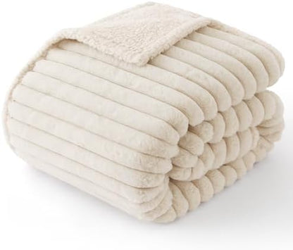 Bedsure ComfyFleece™ Waterproof Dog Blankets for Small Dogs,25x35 Cream by BEDSURE