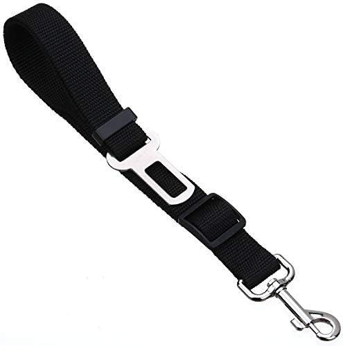 Elisel Elisel 2 Packs Adjustable Length Pet Dog Cat car seat Belt Pet seat Belt Pet Accessories for Dogs Cats and Pets (Black Pink) - Image 5