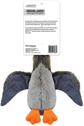 RUFFIN' IT Woodlands, Plush Mallard 13 in Squeaky Soft Stuffed, Dog Toy - Image 2