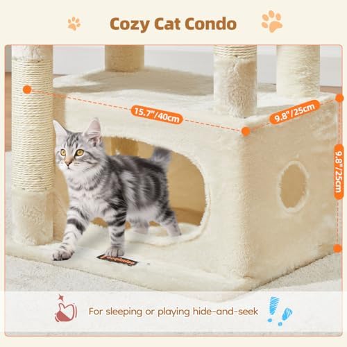 Taoqimiao Cat Tree, 38.5In Cat Tower for Indoor Cats, Suitable for Kittens - Image 3
