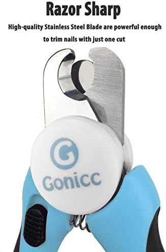 gonicc Dog & Cat Pets Nail Clippers and Grooming Brush. Nail Clippers with Safety Guard to Avoid Overcutting, Free Nail File. Dog Brush Effectively Reduces Shedding by Up to 95%. Professional Groomin - Image 2