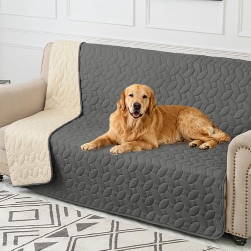 Ameritex Pet Bed Cover Dog Bed Blanket for Sofa and Furniture Waterproof New Pattern Design (68x82 Inch, Dark Grey) by Ameritex