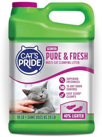 Cat's Pride Pure & Fresh Scented Clumping Litter 10lb by CatsPride