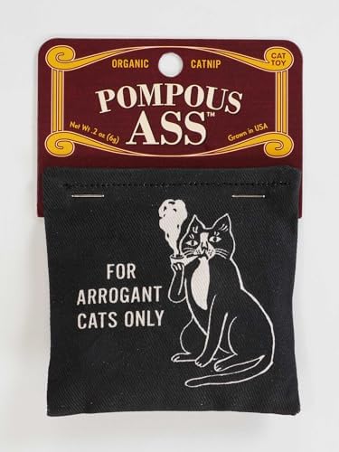 Blue Q Catnip - Cute Cat Toys for Biting w/Funny Graphics - Pompous. by BlueQ