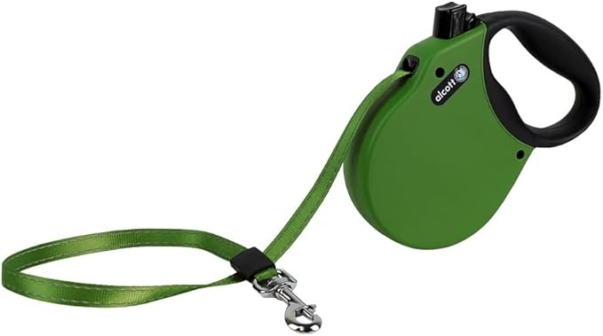 Alcott Adventure Retractable Leash, Medium, Green