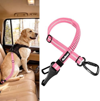PetBonus Dog Seat Belt for Car, Durable Safe Dog Car Harness for Vehicle by Petbonus