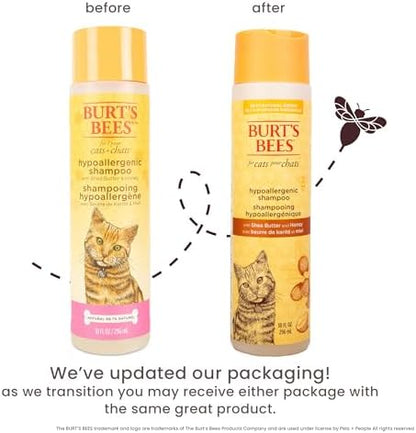Burts Bees for Pets Hypoallergenic Cat Shampoo, Unscented, 10 Fl Oz, 2-Pk - Image 2