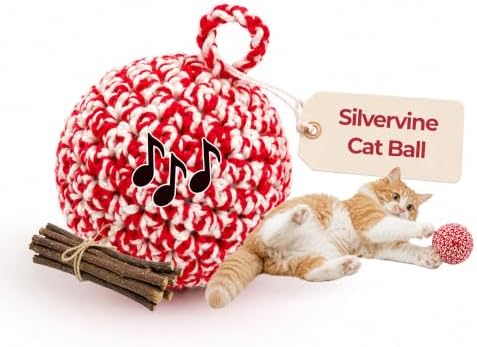 JAYU PET Red Cat Ball, 2.7 inch, W/Bell Version by JAYUPET