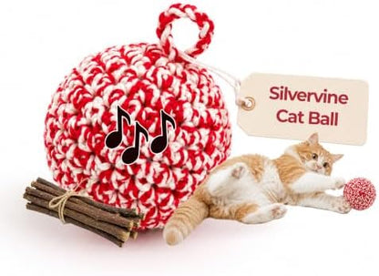 JAYU PET Red Cat Ball, 2.7 inch, W/Bell Version by JAYUPET