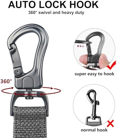 Twoear 6FT 1IN Heavy Duty Dog Leash for Large Dogs with 2 Padded Handles - Image 3