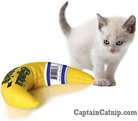 Captain Catnip Cat Banana Toy, Kitten Interactive Toy, Fun Playing Cat Toy, Filled with Organic Catnip for Indoor Cats - Image 6
