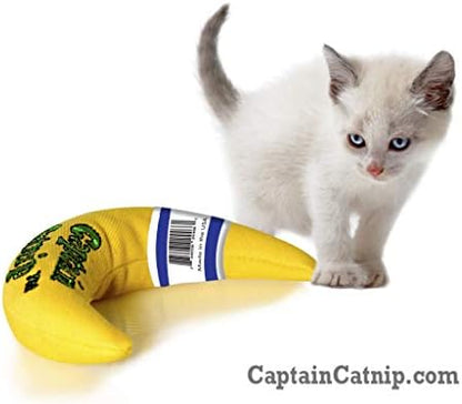 Captain Catnip Cat Banana Toy, Kitten Interactive Toy, Fun Playing Cat Toy, Filled with Organic Catnip for Indoor Cats - Image 6