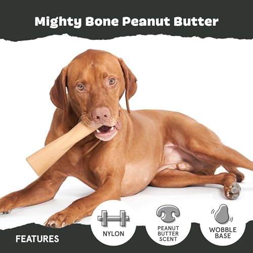 BarkBox Peanut Butter Bone Super Chewer - Toy for Large Dogs - Image 4