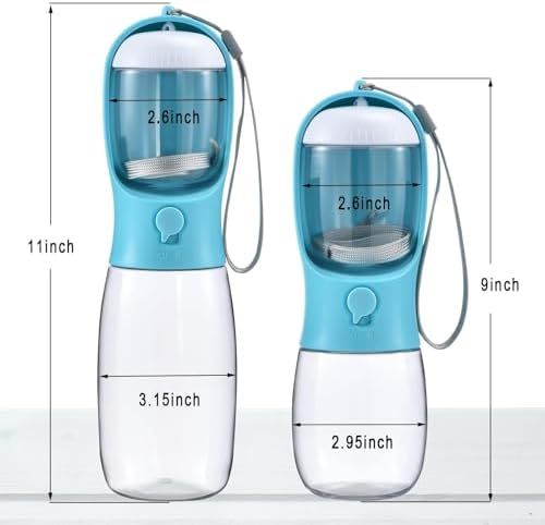 Cibaabo Dog Water Bottle Portable with Food Container & Filter for Travel - Image 6