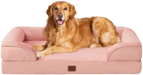 EHEYCIGA Orthopedic Extra Large Dog Bed, Waterproof Washable XL Pet Bed 44" by EHEYCIGA