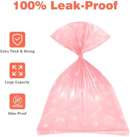 Dog Poop Bags Rolls 240 PCS– Extra Thick Leak Proof 4 Color Mix with Holder - Image 5