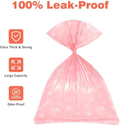 Dog Poop Bags Rolls 240 PCS– Extra Thick Leak Proof 4 Color Mix with Holder - Image 5