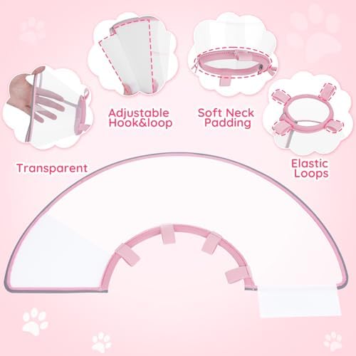 Clear Dog Cone for Medium Dogs Corgi, E-Collar After Surgery - Image 5