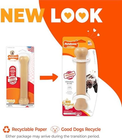 Nylabone Power Chew Original Bone Dog Chew Toy, Original Flavor, Large - Image 4