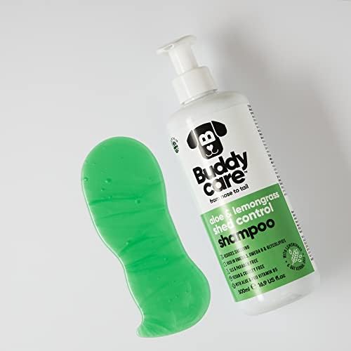 shed Control Dog Shampoo by Buddycare | Dry Skin & Itchy Skin Relief for Smelly Dogs | Deep Cleansing for Dogs Puppy Sensitive Skin | Lemongrass Scented | with Aloe & Vitamin B5 (16.90oz) - Image 7
