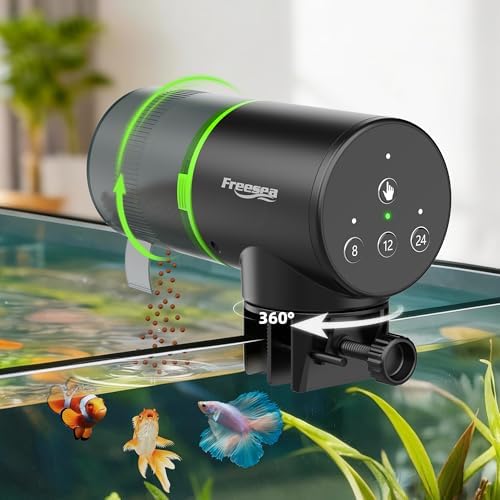 Freesea Automatic Fish Feeder for Aquarium: One-Touch Easy Setup & 3 Timers by FREESEA