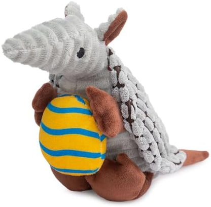 Hollypet Armadillo Squeaky Puppy Dog Toys for Small Medium Dogs, Yellow Egg by Hollypet