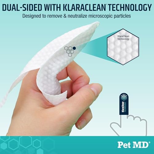 Pet MD Pet Dental Finger Wipes for Dogs - Fresh Apple & Mint Flavor - 50ct - Image 5