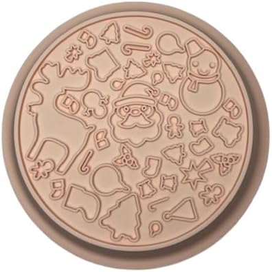 Snowman/Christmas 2-in-1 Silicone Slow Feeder & Licking Mat - BPA Free, Dishwasher Safe, 500ml Capacity, Perfect for Dogs & Cats (Pale Pink)
